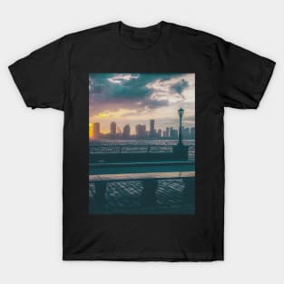 Jersey City Skyline Battery Park Manhattan NYC T-Shirt